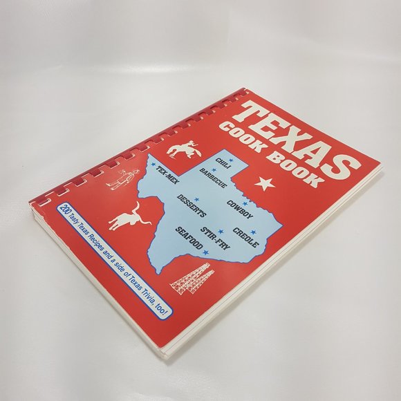 Vintage 1997 Texas Cookbook Cowboy Tex-Mex Barbecue Creole Stir-fry Seafood West - Picture 7 of 13
